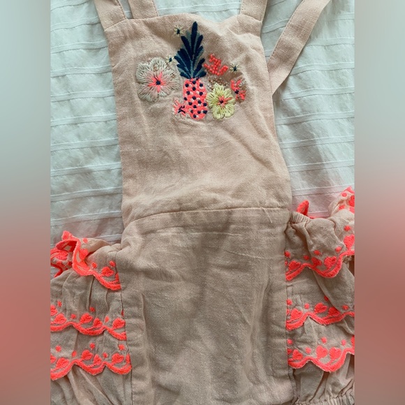 Louise Misha Embroidered Ruffle Romper - Picture 2 of 7